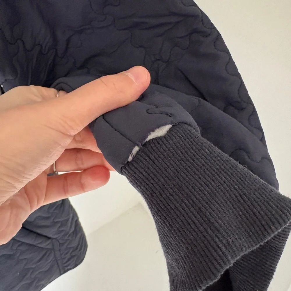 Things Between Navy Quilted Jacket Medium - Picture 3 of 4